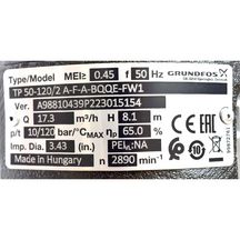 Circulateur ERP TP50-120/2 monophasé pour échangeur à plaques de type Rubis: pièce de rechange d'origine fabricant réf : 602180