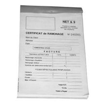 Carnet de ramonage 50 feuilles Réf. 6099