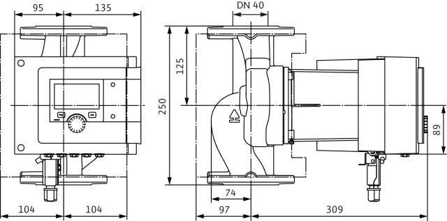 Circulateur collectif Stratos MAXO-Z 40/0,5-12 PN16 circulateur intelligent à rotor noyé raccord fileté Réf. 2186316