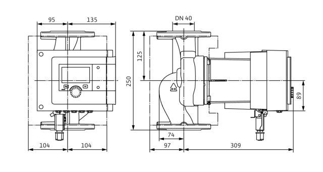 Circulateur collectif Stratos MAXO-Z 40/0,5-12 PN16 circulateur intelligent à rotor noyé raccord fileté Réf. 2186316
